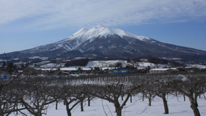 日本百名山　青森県　岩木山の風景写真画像