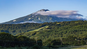 日本百名山　山形県　鳥海山の風景写真画像