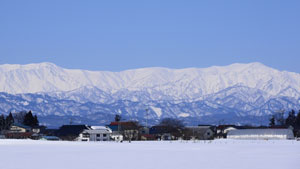 日本百名山　福島県　飯豊山　山の風景写真画像