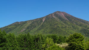 日本百名山　栃木県　男体山の風景写真画像
