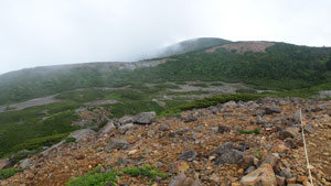 日本百名山　群馬県　草津本白根山の風景写真画像