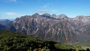 日本百名山　長野県、岐阜県　穂高岳の風景写真画像