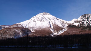 日本百名山　長野県、岐阜県　焼岳の風景写真画像