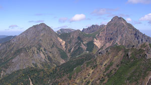 日本百名山　長野県、山梨県　八ヶ岳の風景写真画像