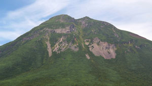 深田久弥氏の日本百名山　北海道　羅臼岳の風景写真画像