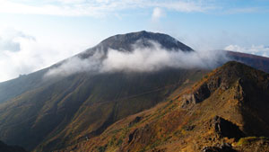 日本百名山　栃木県　那須岳（茶臼岳）の風景写真画像